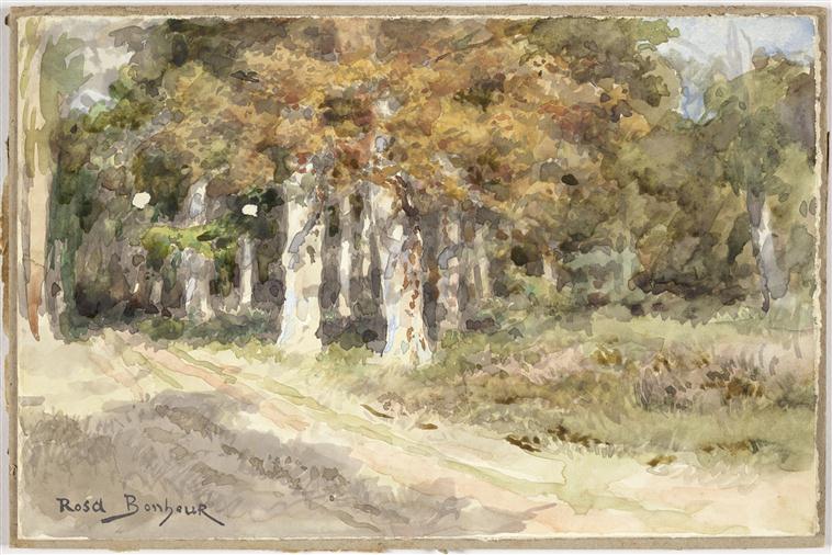 Chemin à l'orée d'un bois, Rosa Bonheur, 2e moitié 19e siècle