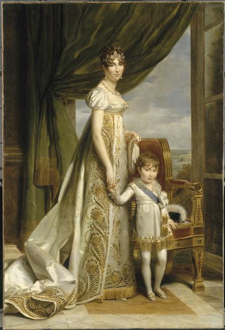 Portrait d'Hortense, reine de Hollande, avec le prince royal de Hollande (Napoléon-Louis, né en 1904)_0