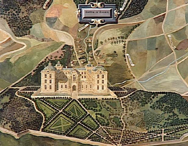 VUE CAVALIERE DU CHATEAU, DU BOURG ET DE LA FORET DE VERNEUIL_1