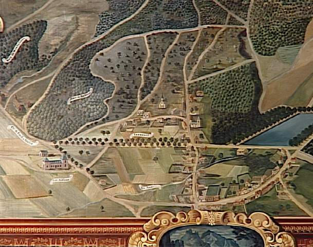 VUE CAVALIERE DU CHATEAU, DU BOURG ET DE LA FORET DE VERNEUIL_2