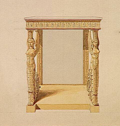Console à cariatides ailées_0