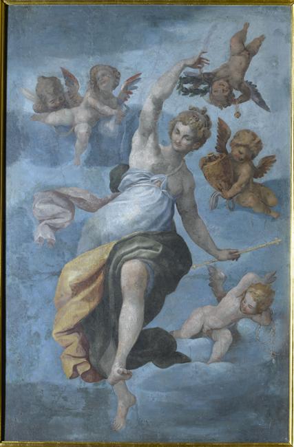 La France sous la figure d'une femme est couronnée par des amours, Ambroise Dubois, 1er quart 17e siècle