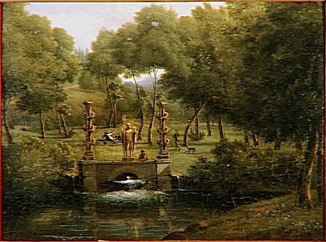 Vue du bassin de Neptune dans le parc de Malmaison_0