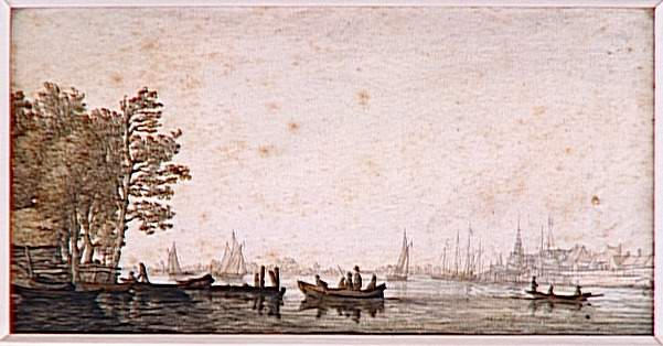 Vue du Groothoofdspoort à Dordrecht_0