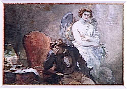 Illustrations d'oeuvres d'Alfred de Musset gravées par Adolphe Lalauze (1838-1906) : La nuit  d'Octobre_0