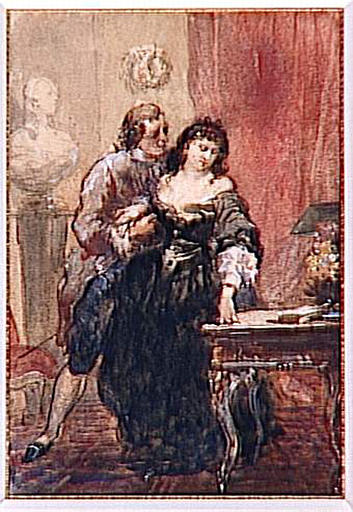 Illustrations d'oeuvres d'Alfred de Musset gravées par Adolphe Lalauze (1838-1906) : Bettine_0