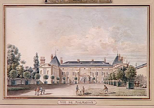 Vue de la cour d'honneur du château de Malmaison_0