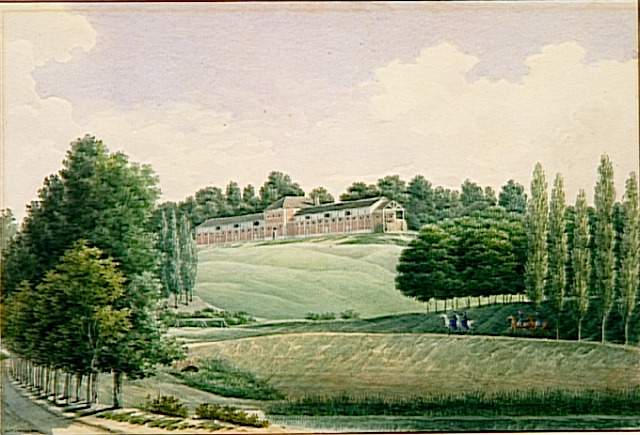 Malmaison. Vue de la bergerie dans le bois, en sortant du parc_0