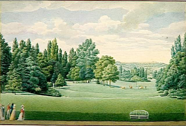Malmaison. Vue du parc, prise du château_0