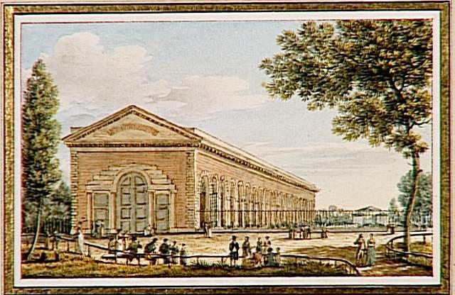 Vue de la nouvelle Serre Tempérée, construite au Jardin Botanique, vulgt des Plantes, à Paris, Victor Jean Nicolle