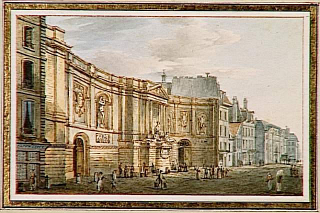 Vue de la fontaine de Grenelle, située rue du même nom, Fg Saint-Germain, à Paris, Victor Jean Nicolle