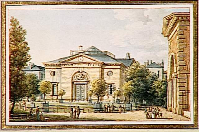 Vue de l'Amphithéâtre du Jardin des Plantes, prise près de la Serre Tempérée, à Paris, Victor Jean Nicolle
