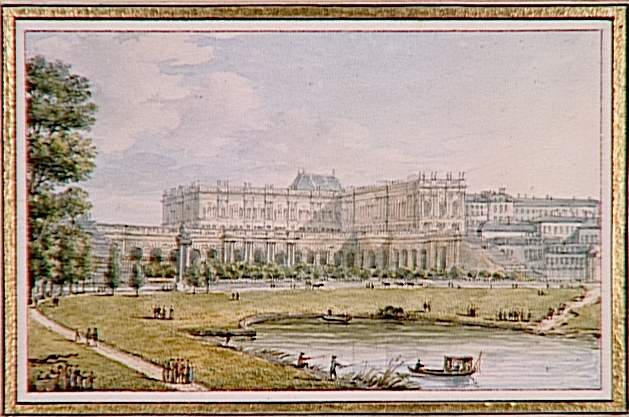 Vue du Palais de Versailles, pris du côté de l'Orangerie, Victor Jean Nicolle