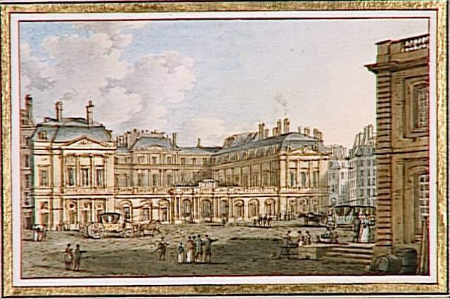 Vue de la place du Palais-Royal, du côté de l'Entrée, à Paris, Victor Jean Nicolle