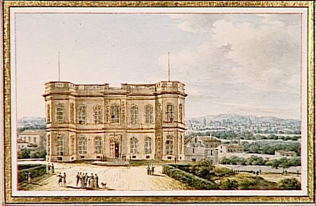 Vue de l'Observatoire impérial, construit en 1664 au faubourg St Jacques à Paris, par le célèbre architecte C Perrault pour l'étude de l'Astronomie_0
