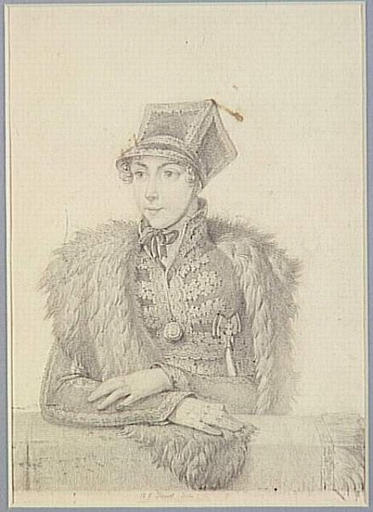 Portrait présumé de la princesse Joséphine de Leuchtenberg (1807-1876), fille aînée du Prince Eugène, future Reine de Suède, Nicolas Henri Jacob, 1820