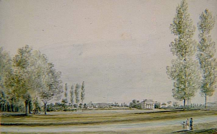 Recueil de 21 vues de Paris et de ses environs : château dans un vaste paysage, Victor Jean Nicolle