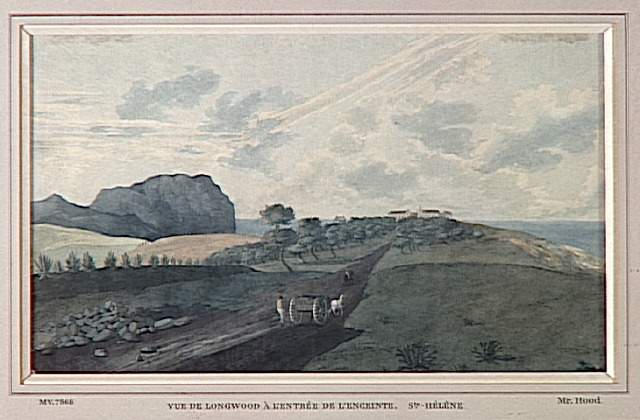 Vue de Longwood à l'entrée de l'enceinte, Sainte-Hélène_0