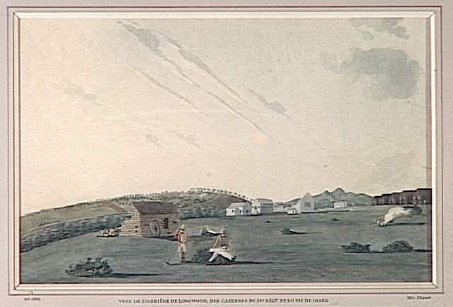 Vues de l'arrière de Longwood, des casernes du 53e régt et du pic de Diane_0