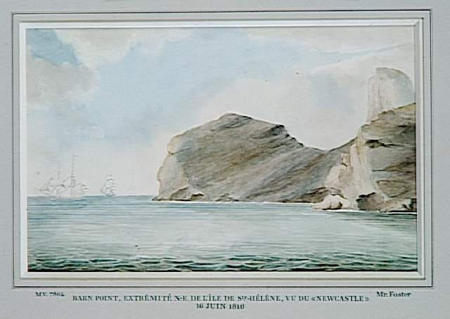 Barn Point, extrémité nord-est de l'île de Sainte-Hélène, vu du Newcastle, le 16 juin 1816_1