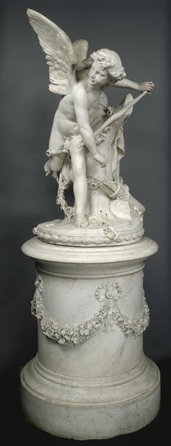 L'Amour prêt à lancer un trait., Antoine Tassaert