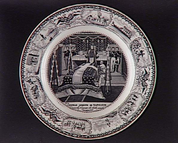 Chapelle ardente de Napoléon à bord de la frégate la Belle Poule, décembre 1840 (Assiette n°4)_0