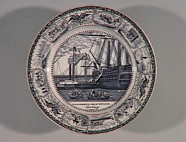 Transbordement du corps de Napoléon, Cherbourg, 8 décembre 1840 (assiette n°5)_0