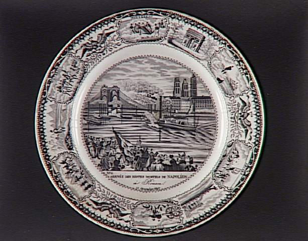Arrivée des restes mortels de Napoléon à Rouen, 13 décembre 1840 (Assiette n°6)_0