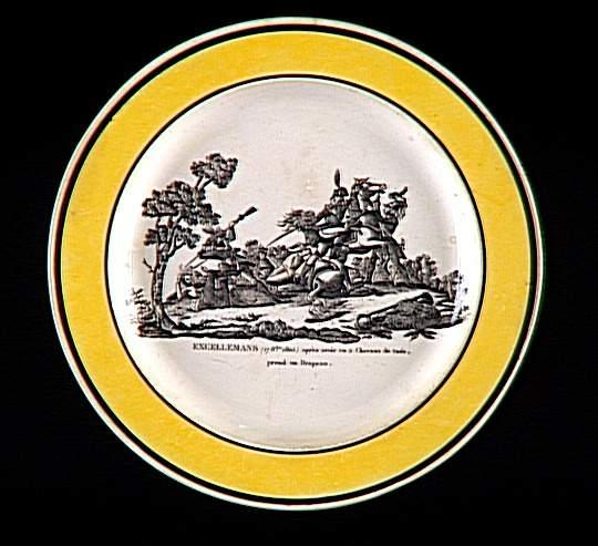 Excellemans après avoir eu 2 chevaux de tués, prend un drapeau_0