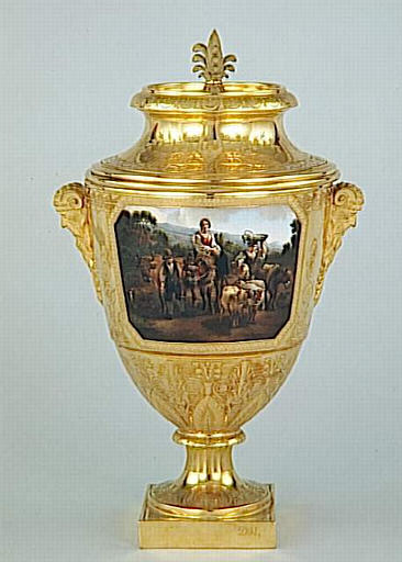 La buveuse à la chope d'étain et Le troupeau à l'abreuvoir_1