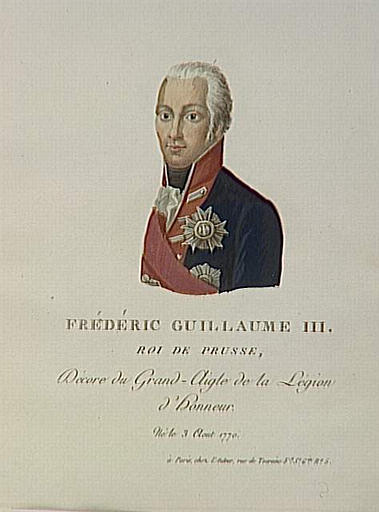 Frédéric Guillaume III, roi de Prusse, né le 3 août 1770_0