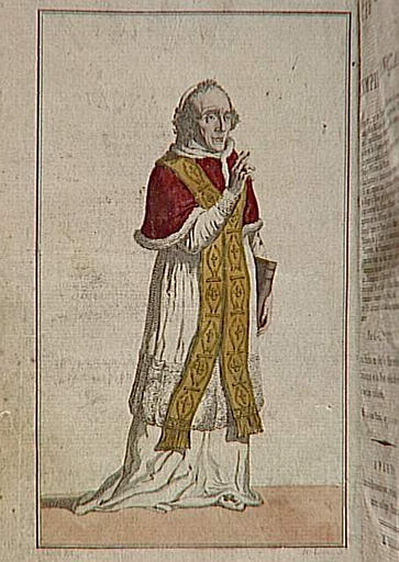 Portrait du Pape Pie VII, provenant du Cérémonial de l'Empire français_0