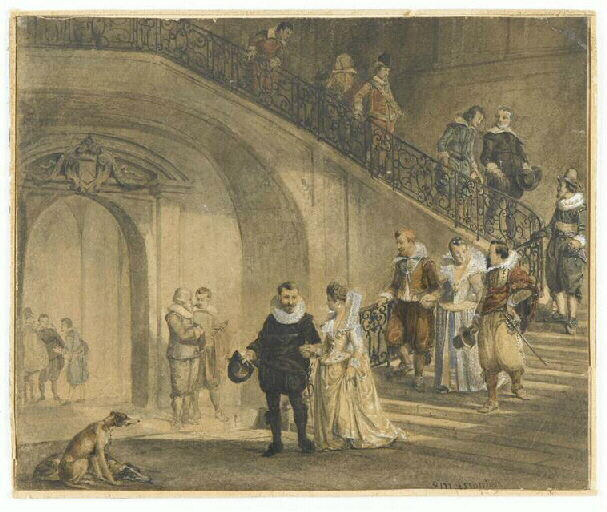 Henri IV descendant un escalier, Jean Louis Ernest Meissonier, 19e siècle