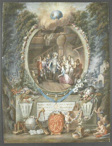 Henri IV chez Michau (Projet d'illustration pour la Partie de Chasse de Collé)_0