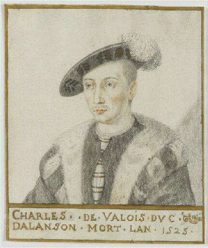 Charles de Valois, (duc d'Alençon), Henri Bellange, 1620 vers