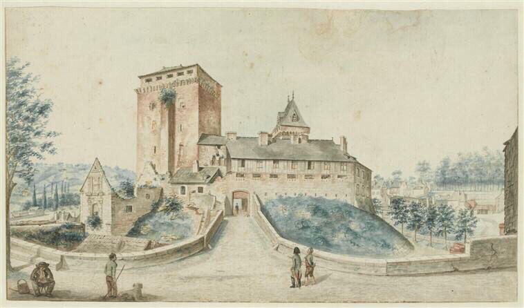 Pau, entrée du château_0