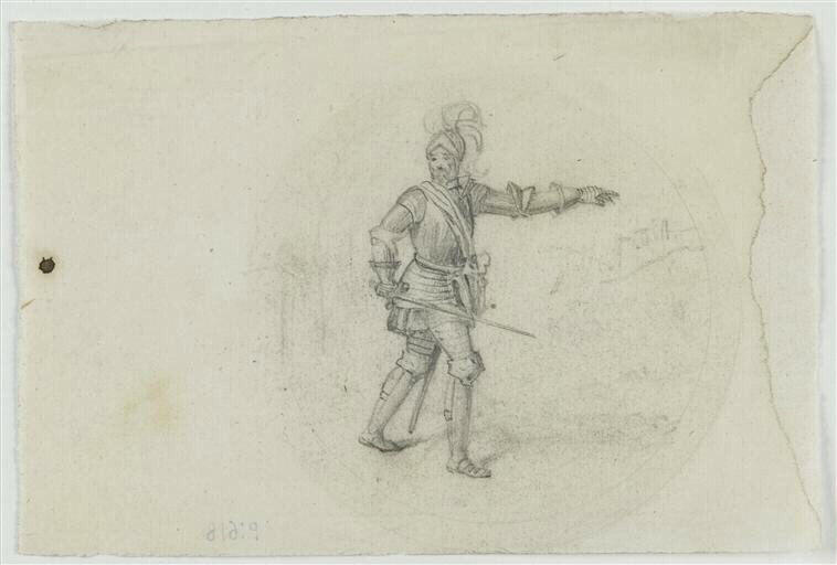 Henri IV en armure et portant un panache_0