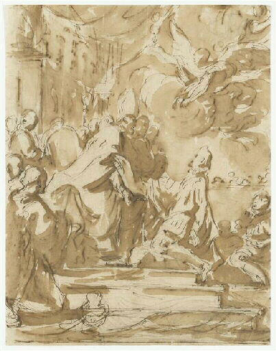 Esquisse pour l'abjuration d'Henri IV_0