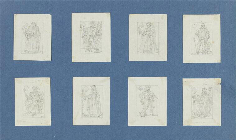 Figures royales et princières de cartes à jouer (8 figures)_0