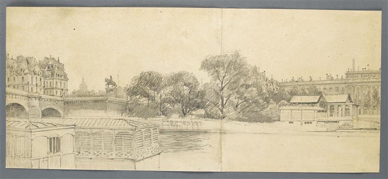 Paris. Le Vert Galant, Henri Alexandre Saffrey, 19e siècle