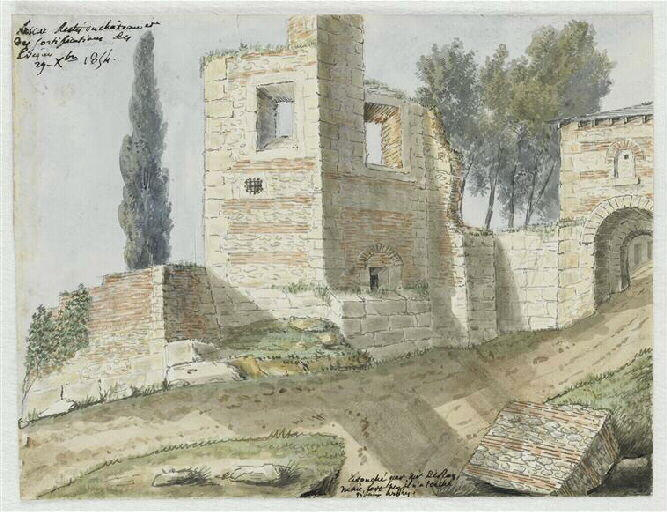 Lescar. Ruines du château des évêques de Béarn_0