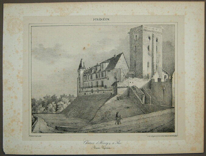 Château d'Henry IV à Pau. Basses Pyrénées, Paul Gelibert, 1828