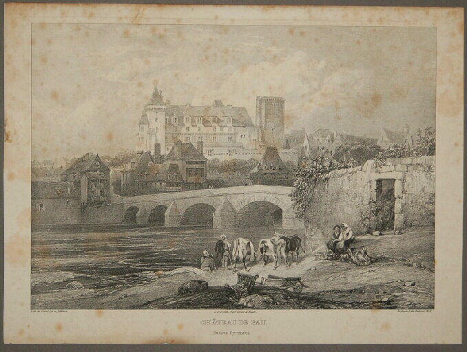 Château de Pau. Basses Pyrénées., Louis-Julien Jacottet
