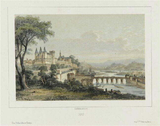 Château de Pau vu de la Basse Plante._0