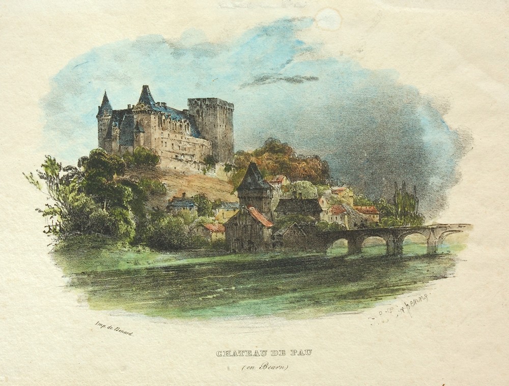 The Castle of Henry 4th & part of the Tower of Pau, Jean-Louis Tirpenne, 1835 vers