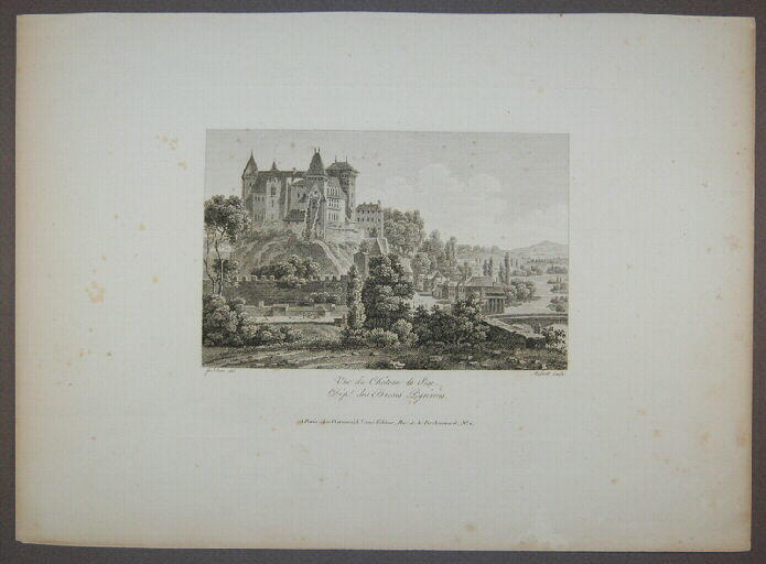 Vue du château de Pau, dépt des Basses Pyrénées_0