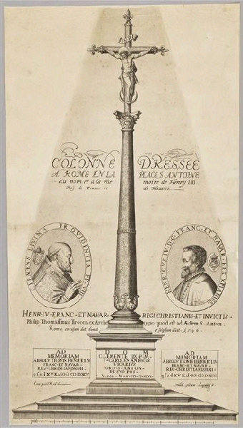 La colonne Anisson (titre factice) (élevée en 1595, en face de Ste Marie Majeure)_0