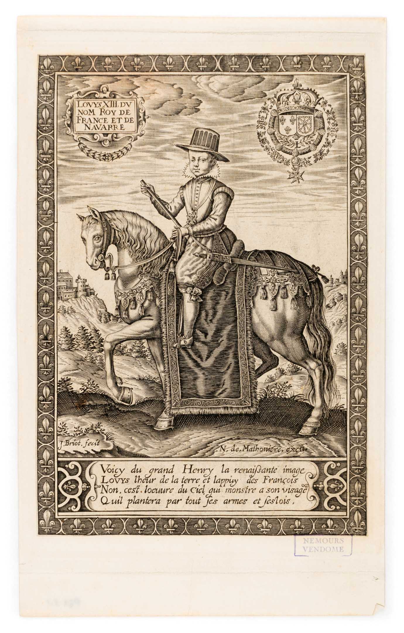 Louis XIII enfant, à cheval, Isaac Briot