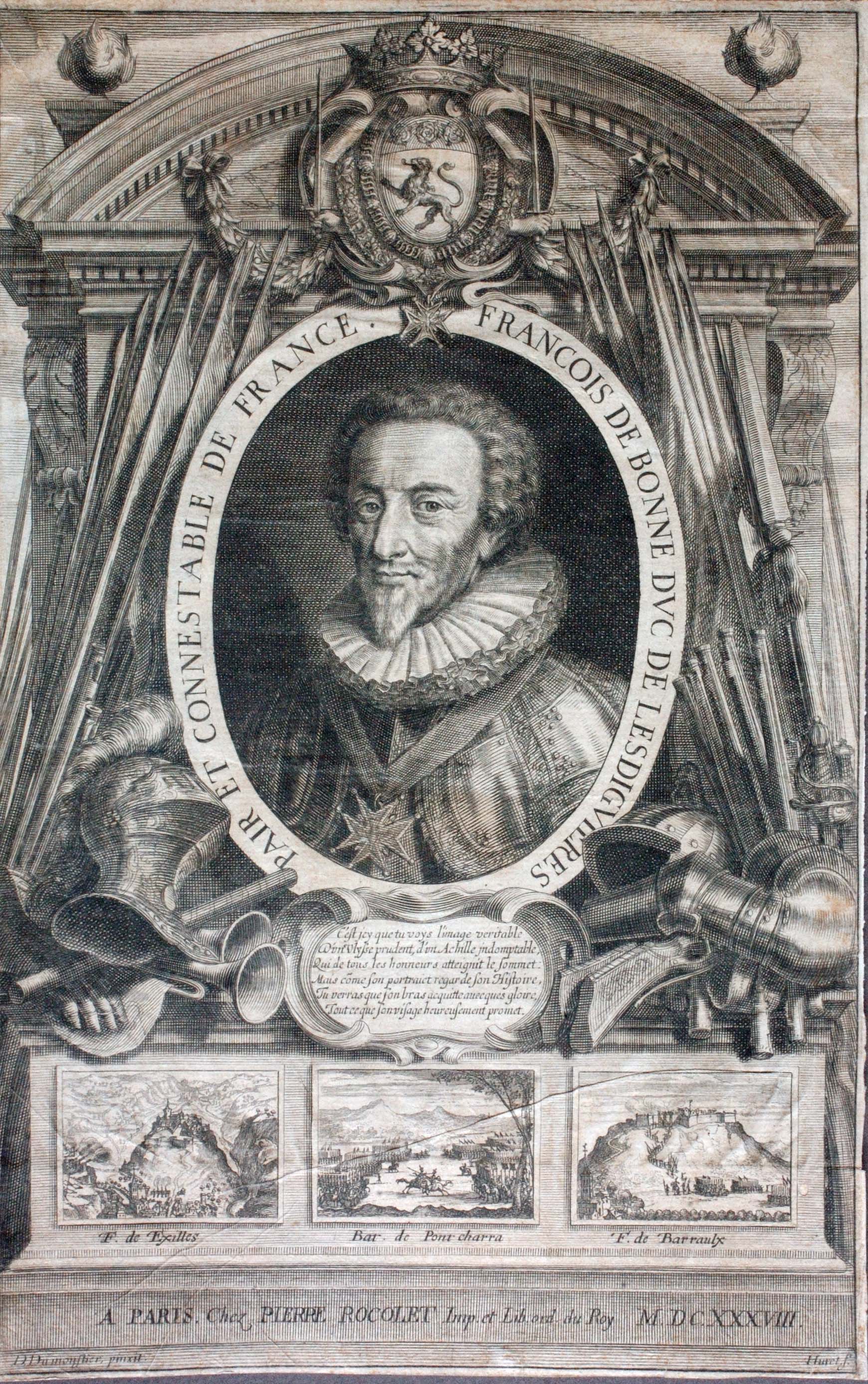 François de Bonne duc de Lesdiguieres, Grégoire Huret, 1638