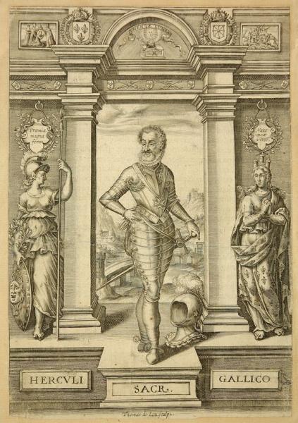 Henri IV et les allégories de la Victoire et de la France_0